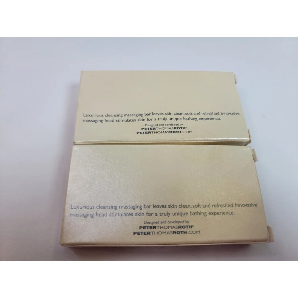 Peter Thomas Roth Massaging Bar for Bath Lot of 2 Clinical Skin Care 1.23 oz New